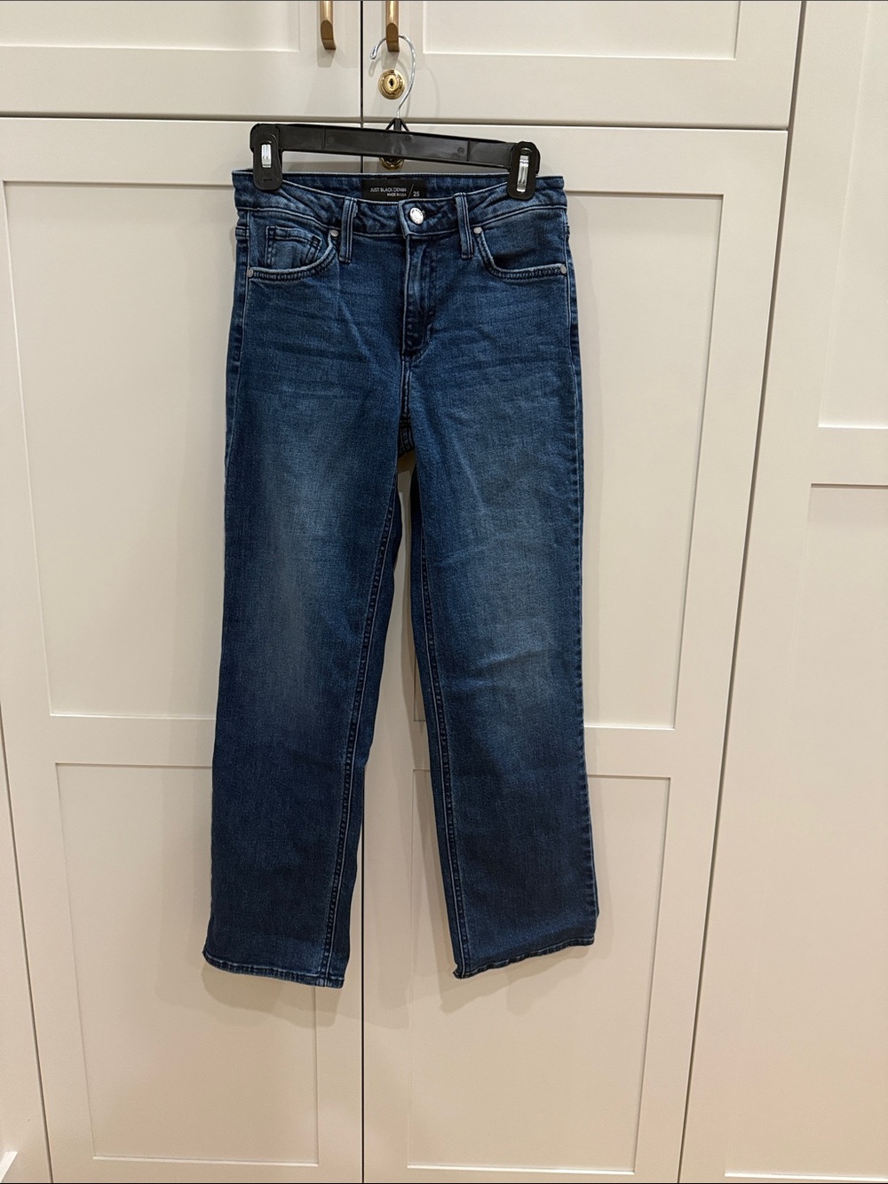 Just black denim Dark Blue Women's Straight-Leg Jeans